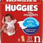 Huggies Size Newborn Diapers, Little Snugglers Baby Diapers, Size Newborn